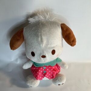 Pochacco Sanrio japan Dog Girl Plush Polka Dot Stuffed Animal